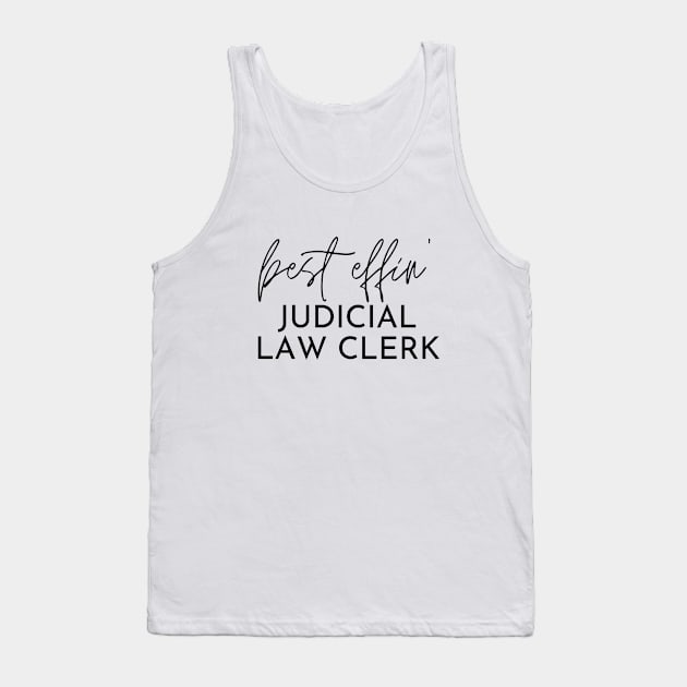 Judicial Law Clerk Gift Idea For Him Or Her, Thank You Present Tank Top by Pinkfeathers